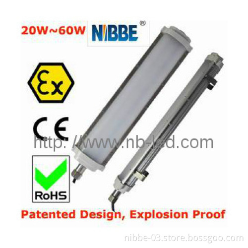 atex explosion proof fluorescent light